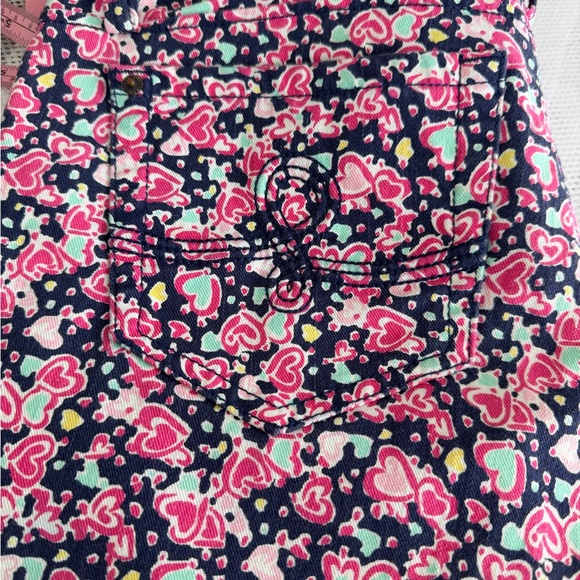 Lilly Pulitzer worth skinny mini pants size 10 navy candy hearts - Picture 8 of 9